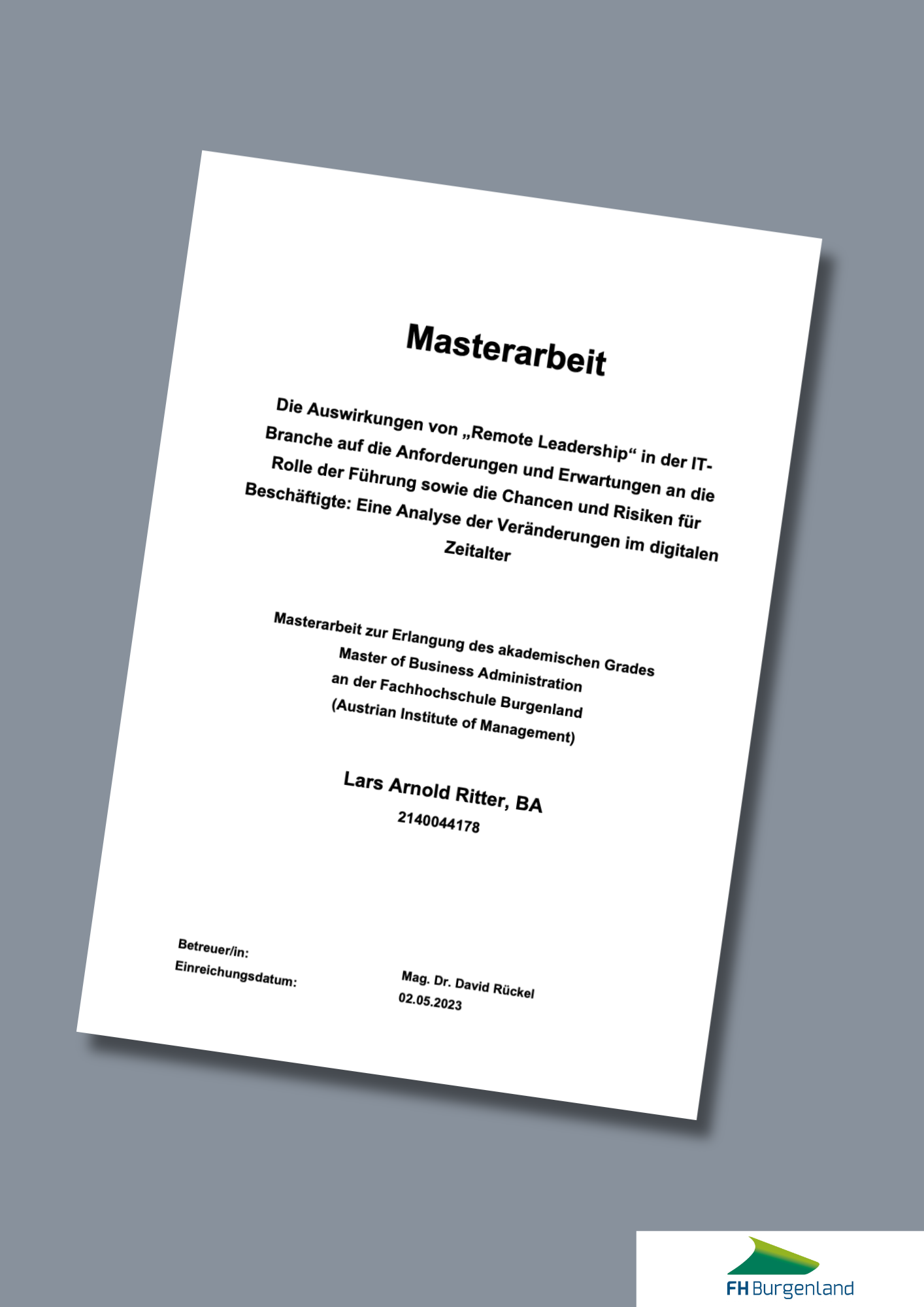 Masterarbeit